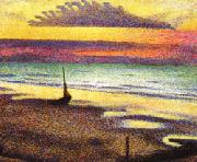 Georges Lemmen Beach at Heist Spain oil painting reproduction